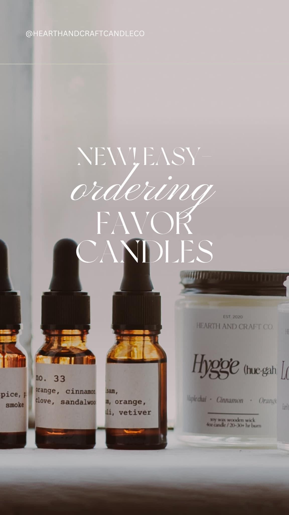 Easy Ordering ~ Private Label Candles / Event Favor Candles / Special Occasion / Retail