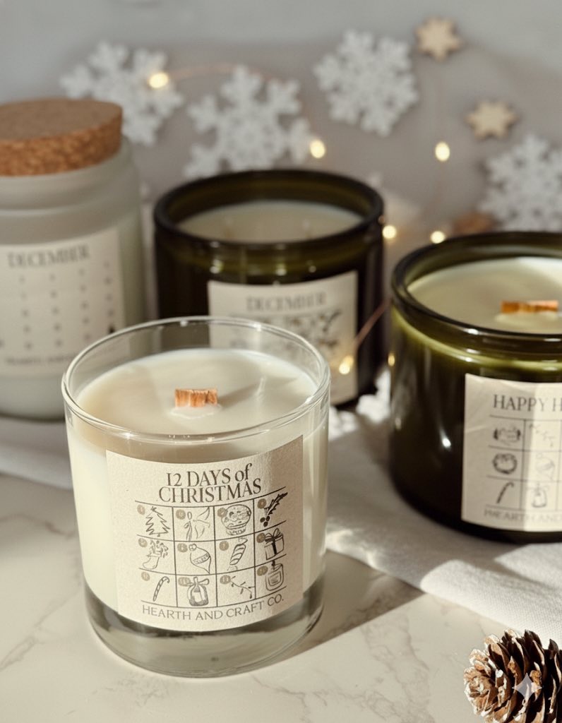 Holiday Calendar Candles [pre-order]