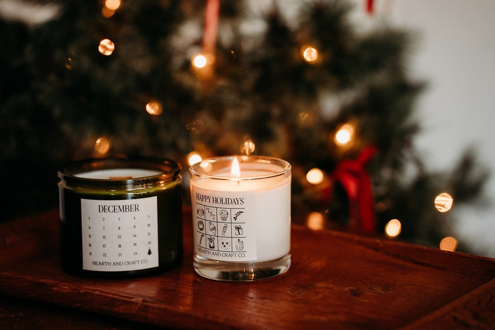 Old Fashioned Glass Holiday Candle