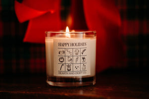 Old Fashioned Glass Holiday Candle