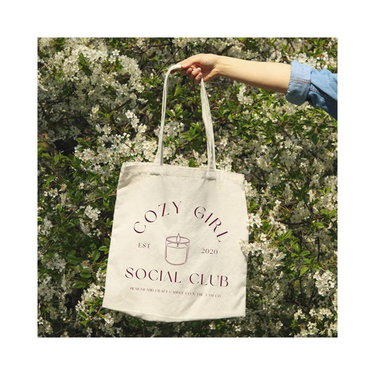 Cozy Girl Social Club Tote Bag
