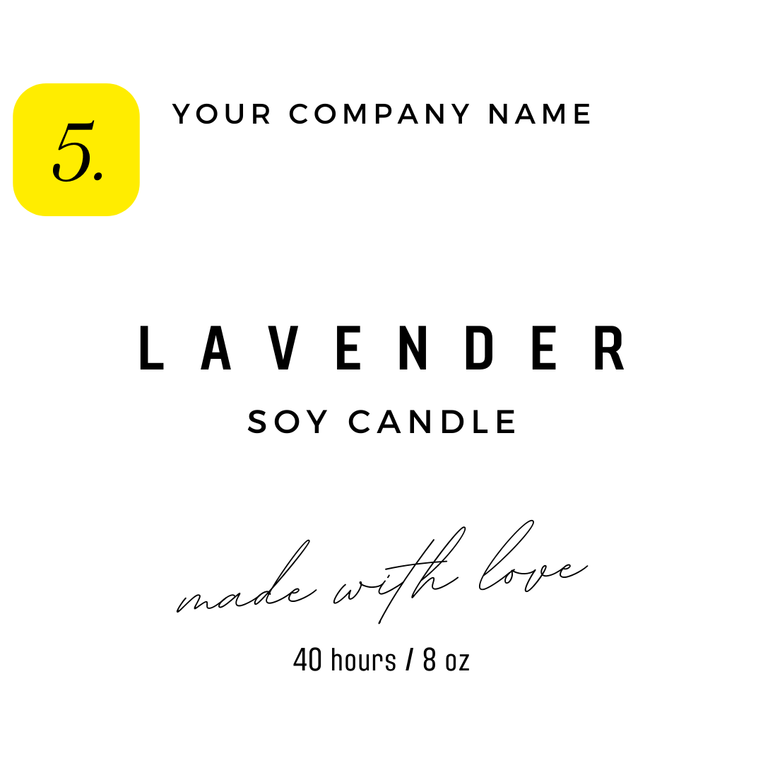 Private Label Candles ($150 order minimum)